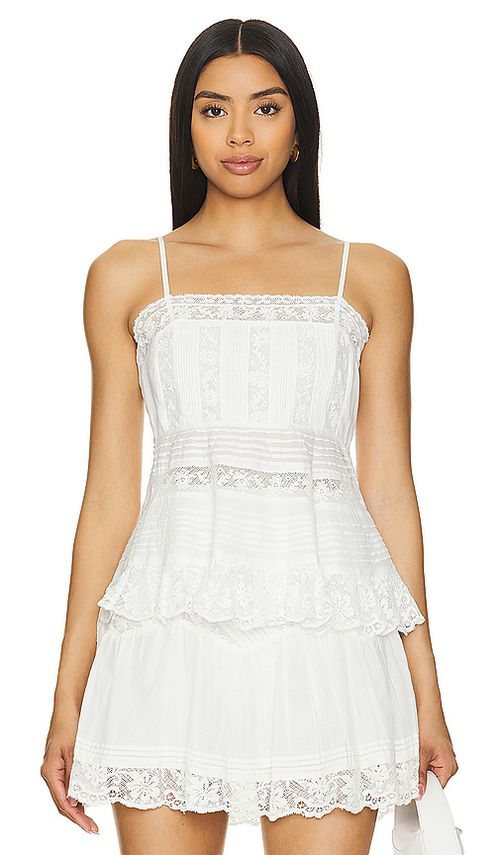 LoveShackFancy Charlieann Top in Bright White.  8 also in