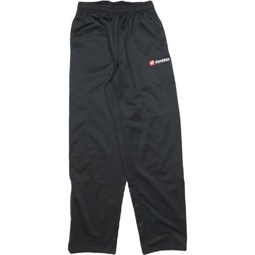 LOTTO Mens Joggers Black S W24 L30 Regular Tapered Polyester Blend Sportswear