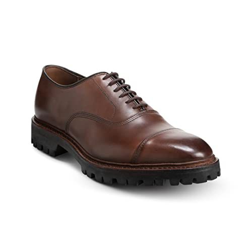 Allen Edmonds Men's Park Avenue Cap Toe Lace Up Leather Oxford Lug Dress Shoe Chili