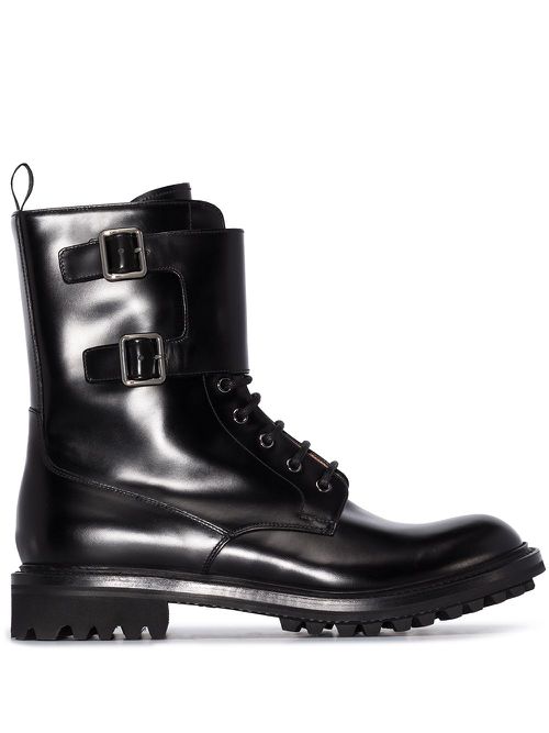 Carly lace-up derby boots - Black