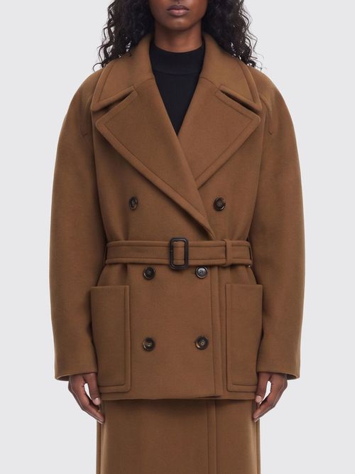 Coat Woman color Coffee