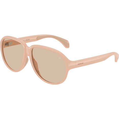 Moncler Unisex Moncler ME8001 HALCYONNE 500493 Sunglasses Injected Pink Brown Pilot Norma