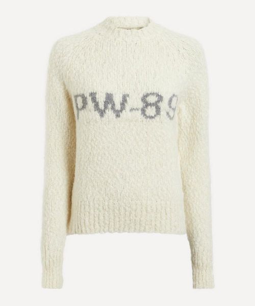 Women's Ecru Solo Raglan Sleeve Jumper XS