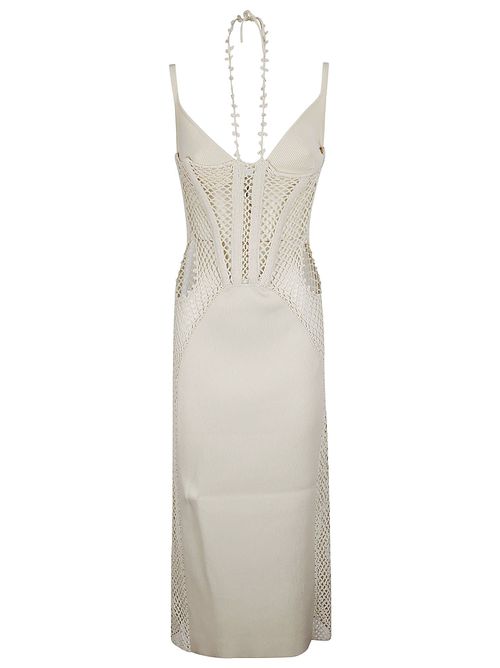 #n# Coral Crochet Dress