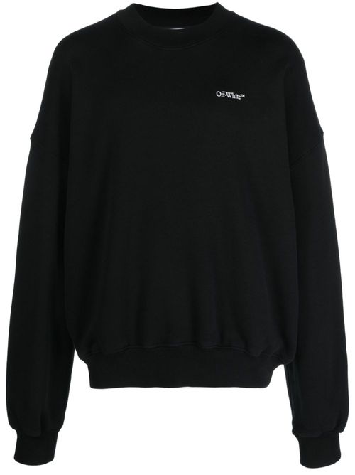 Scratch Arrow-print cotton sweatshirt - Black