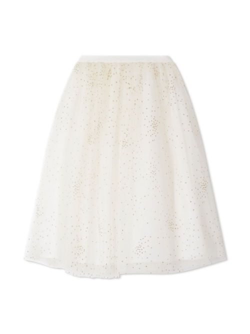 Panice tulle midi skirt - White