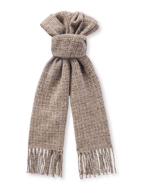 로로피아나 남성 Fringed Cashmere-Tweed Scarf 0400660506155