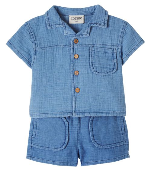 Baby Gale shirt and Kai shorts set