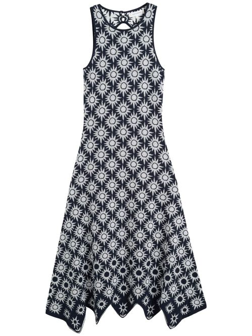 Chinti & Parker Laura Sunflower dress - Black
