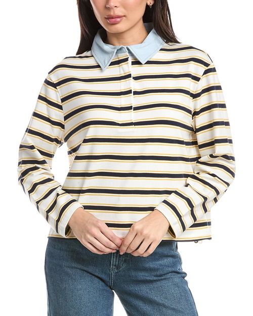 Nadine Denim Polo Shirt