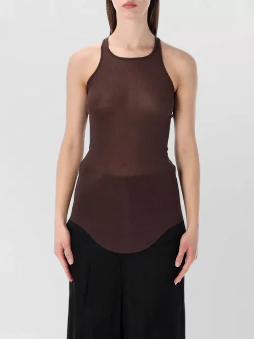 Rick Owens - rib tank halter racerback longline top