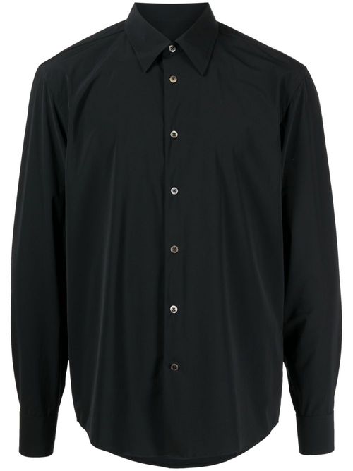 Long-sleeve buttoned shirt - Black