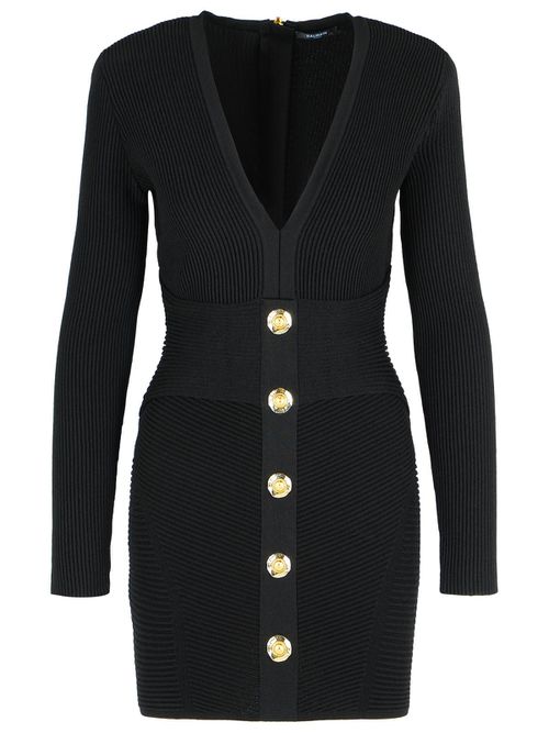 Short Dress In Black Viscose Blend