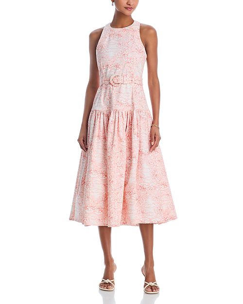knee length dresses for ladies Baltic Born Womens Bethany Pleated Midi Dress | Light Blue main image 0