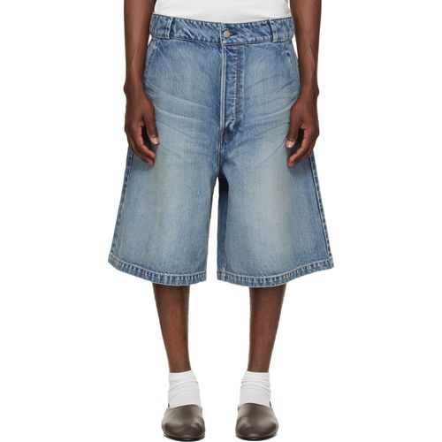 Indigo Utility Denim Shorts