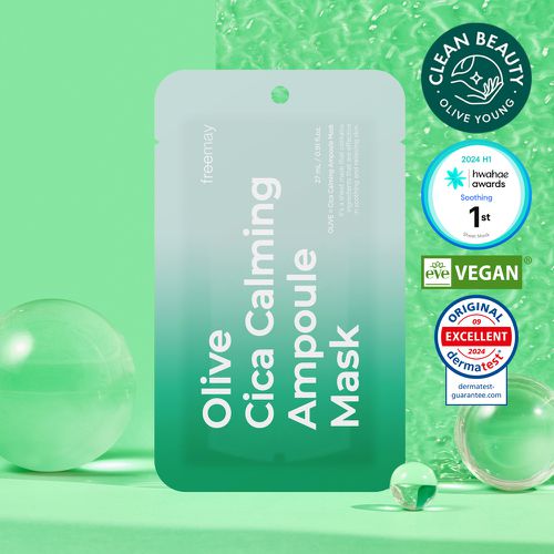Olive Cica Calming Ampoule Mask Sheet 1P