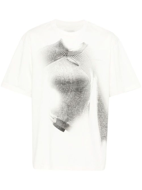 Graphic-print T-shirt - Neutrals
