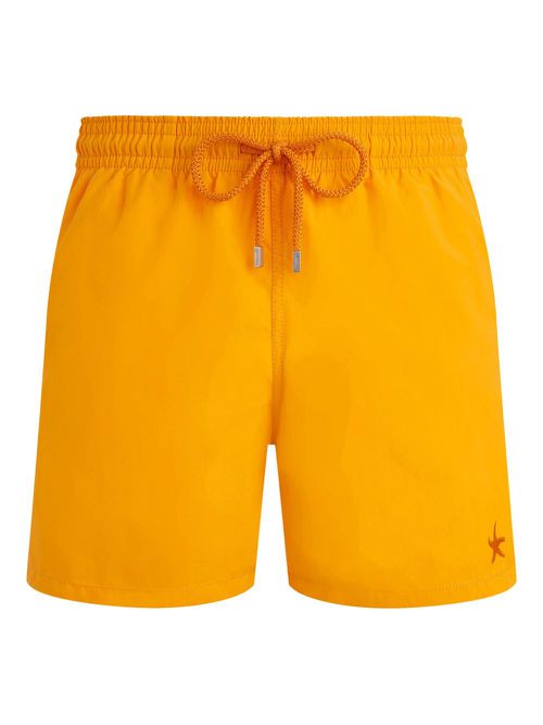 Drawstring-waist swim shorts - Orange