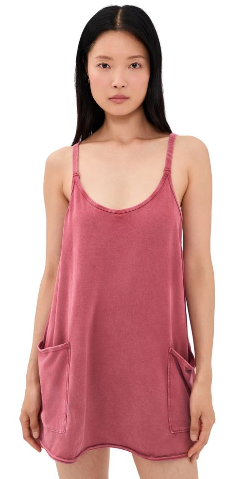 Hot Shot Mini Dress Brick