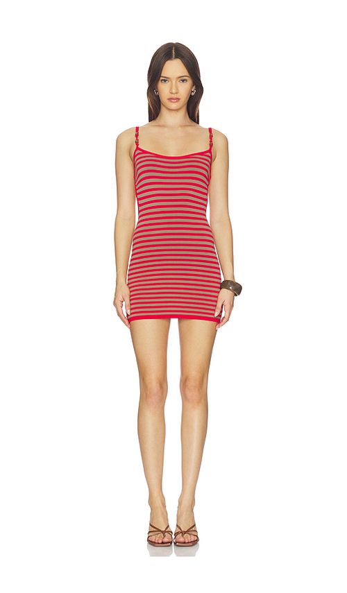 Tiger mist vestido reverie knit beaded mini en color rojo L también en XL