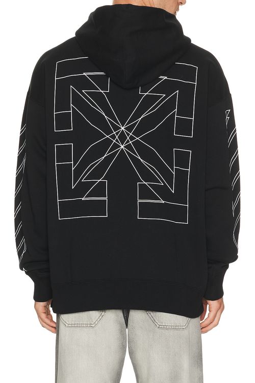 OFF-WHITE Double Arrow Skate Hoodie in Black - Black. L also in M, XL/1X