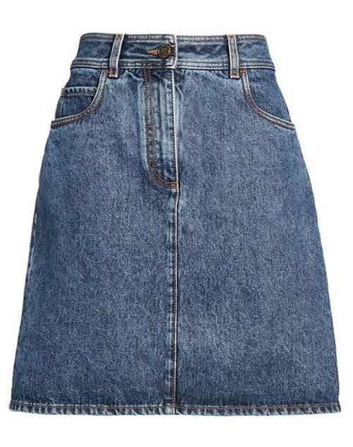 Woman Denim skirt Blue Size 28 Cotton