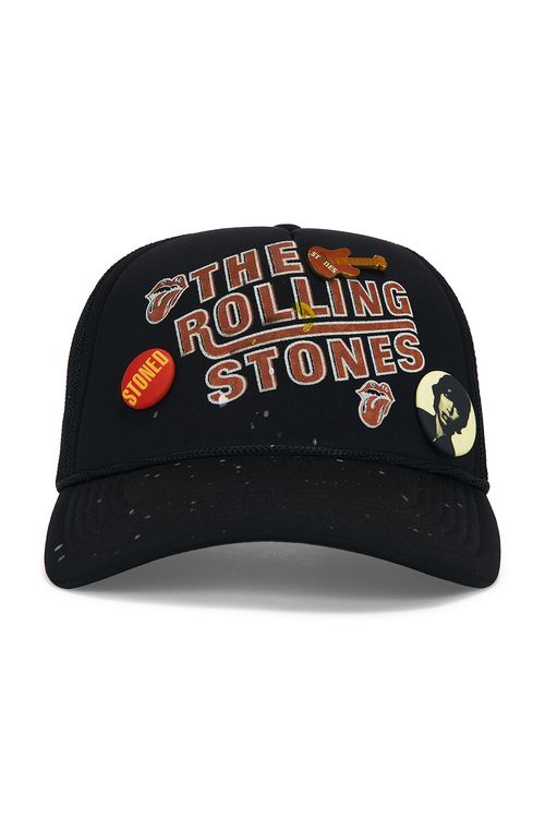 Madeworn Rolling Stones Hat in Black