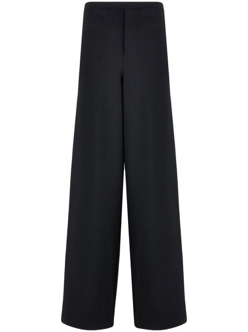 Three-pocket straight trousers - Black