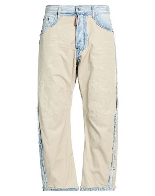 Man Jeans Beige Size 36 Cotton