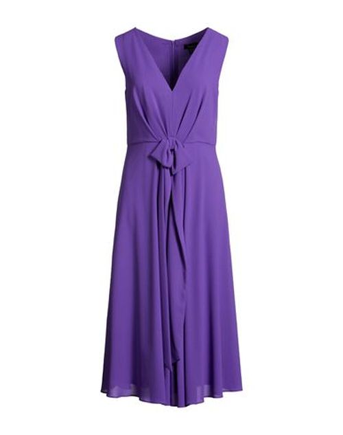 Woman Midi dress Purple Size 8 Polyester