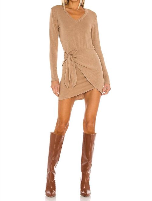 Supersoft Long Sleeve Dress In Latte