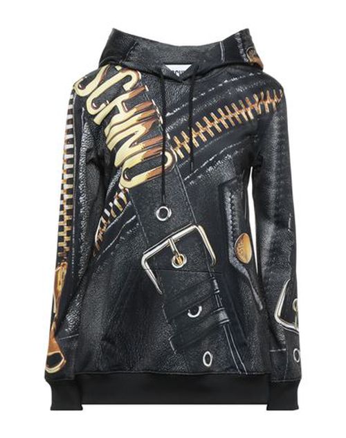Woman Sweatshirt Black Size 2 Polyester, Elastane