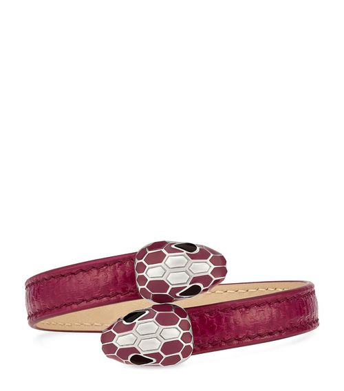 Small Snakeskin Serpenti Forever Soft Bracelet