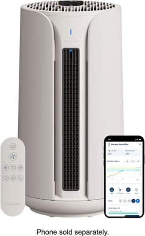 ComfortPure Most Powerful 3-in-1 HEPASilent T10i Air Purifier: Heat + Cool + Purify - Gray