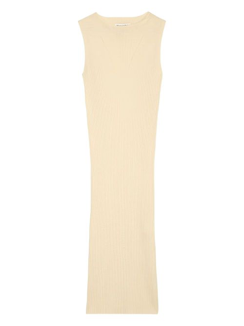 Knitted midi dress - Neutrals