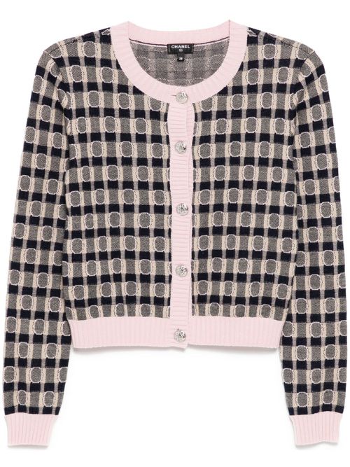 2020s logo cardigan - Blue