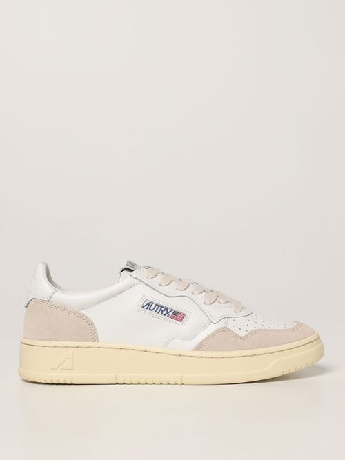 Trainers in leather and suede