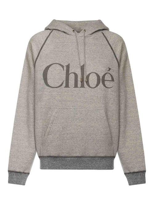 Cotton-Blend Fleece Logo Sweatshirt