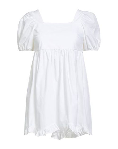 Woman Mini dress White Size ONESIZE Cotton