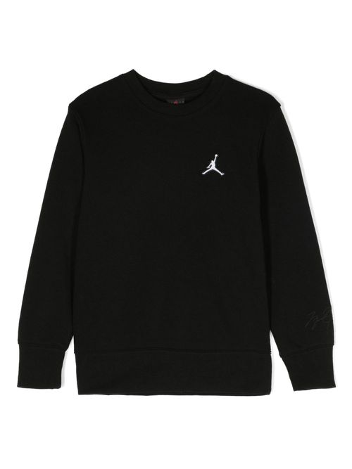 Jumpman-patch jersey sweatshirt - Black