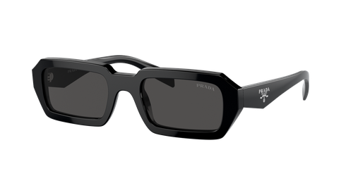 Prada Woman Sunglass PR A12SF - Frame color: Black, Lens color: Dark Grey