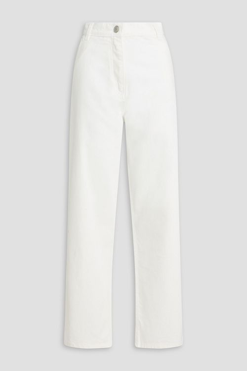 High-rise tapered jeans - White - FR 40
