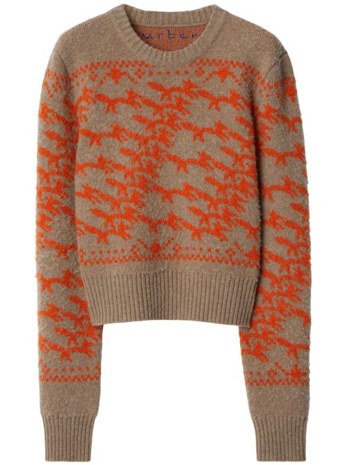 Cropped fox jumper - Brown