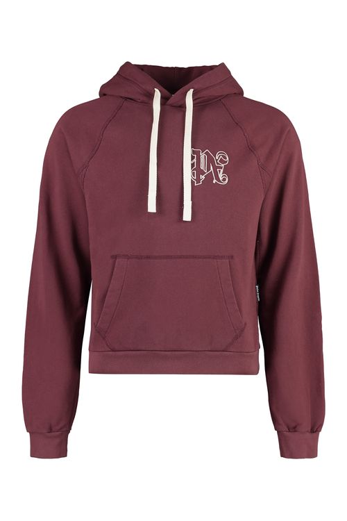 Monogram-embroidered Cotton Hoodie