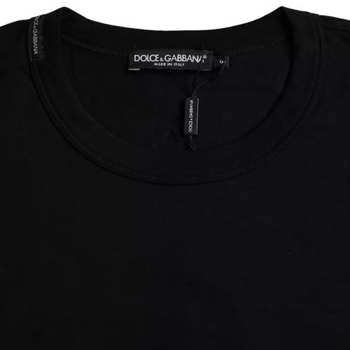 Logo-Embossed Cotton T-Shirt — Black