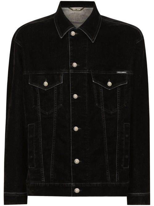 Denim shirt jacket - Black