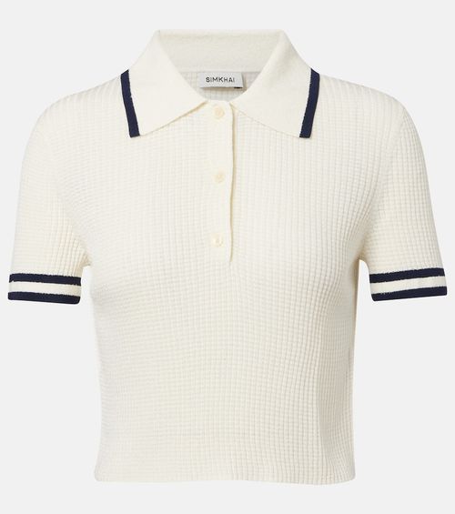 Whitten bouclé polo shirt