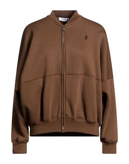 N8 Woman Sweatshirt Dark brown Size S Cotton, Polyester
