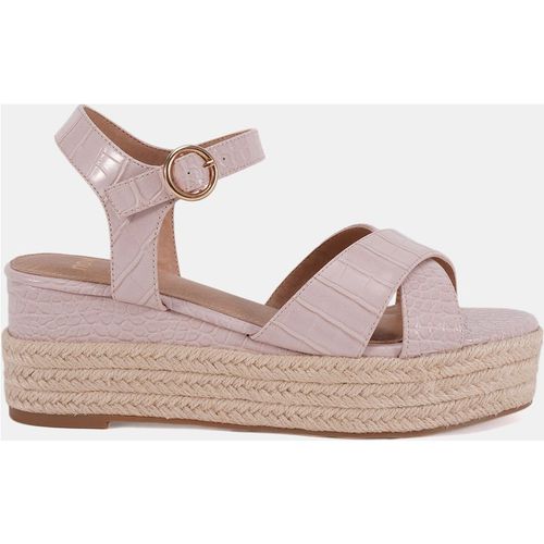 Wide Fit 'Bowen' Mid Espadrille Wedge Sandal