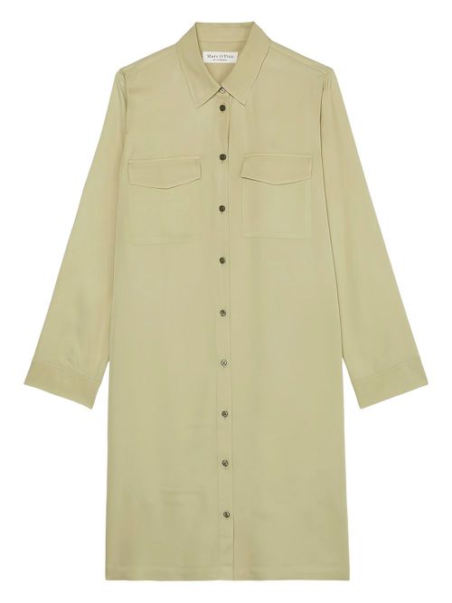 Button-down shirt dress - Green